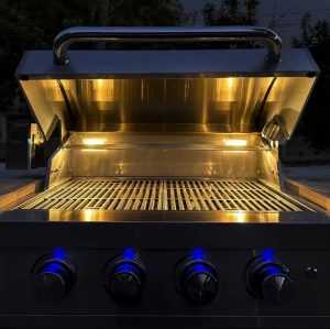 Austin – Barbecue gaz 4 brûleurs autonome tout inox | Bellazio kitchen